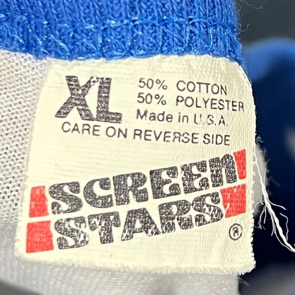 Vintage 1980s Mike Graphitti Baseball Style Screen Stars Single Stitch 80s Tee - Picture 4 of 4